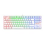 TECLADO REDRAGON KUMARA WHITE RED SWITCH SPANISH RAINBOW