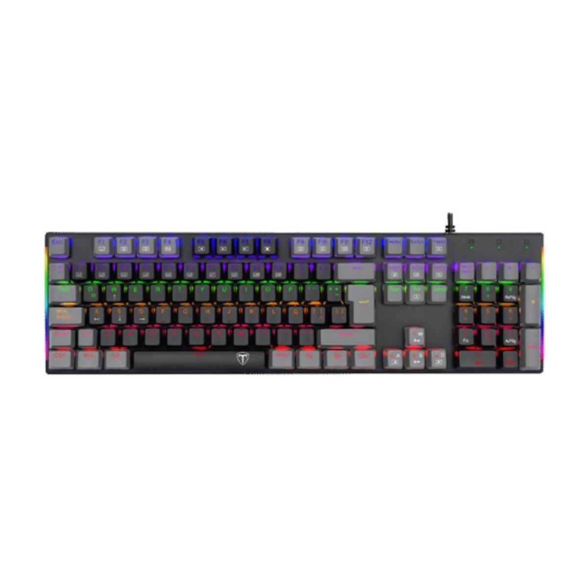 POS #1908 TECLADO T-DAGGER NAXOS T-TGK310BG RAINBOW SP - Imagen 1