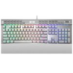 TECLADOS REDRAGON YAMA WHITE PURPLE SWITCH SPANISH K550W-1-SP