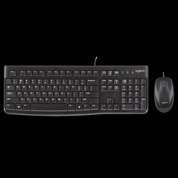 TECLADO + MOUSE LOGITECH MK120 USB BLACK LATINO
