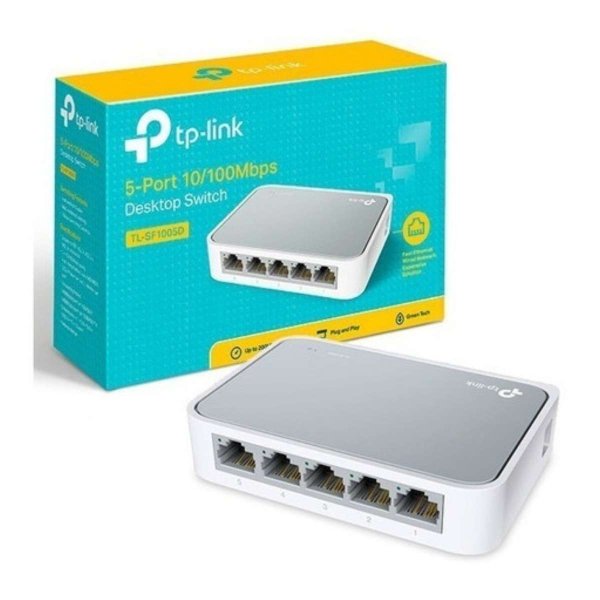 POS #1855 SWITCH TP-LINK TL-SF1005D - 5 BOCAS 10/100 DE ESCRITORIO - Imagen 1