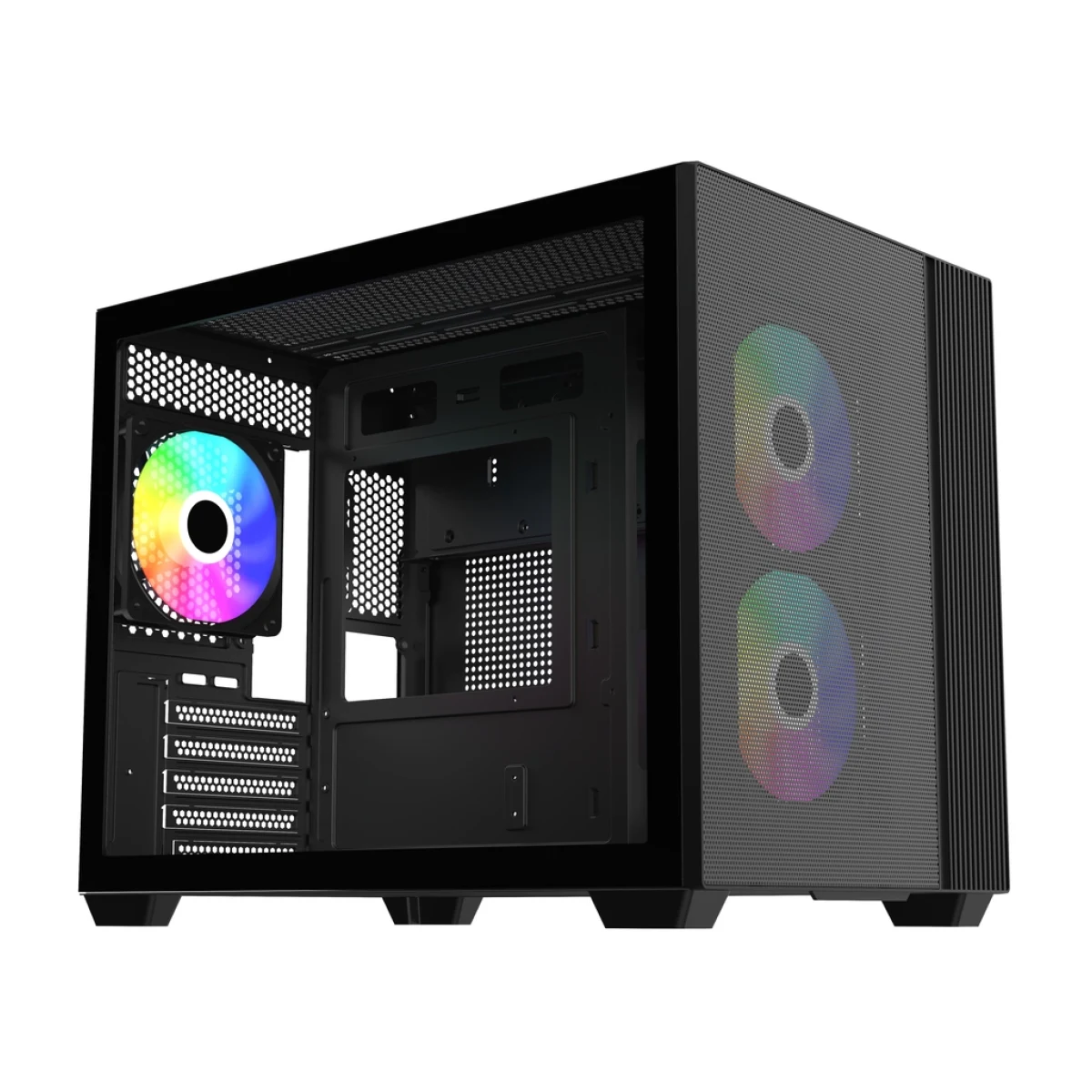 producto-43471-1790342099 GAB COOLER MASTER ELITE 461 3*FAN ARGB M-ATX WH - Imagen 1