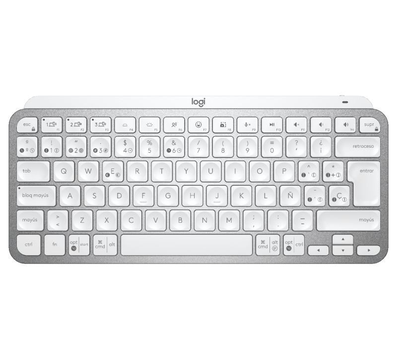 Teclado Logitech Wireless MX Keys Mini Grey Retroilum 920-010477 Teclado Logitech Wireless MX Keys Mini Grey Retroilum 920-010477 - Imagen 1