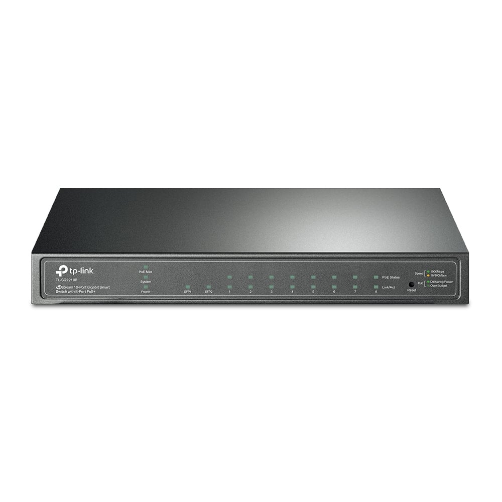 SG2210P Switch Gigabit Smart 8P POE + 2 SFP Tp-Link (1800) SG2210P Switch Gigabit Smart 8P POE + 2 SFP Tp-Link (1800) - Imagen 1
