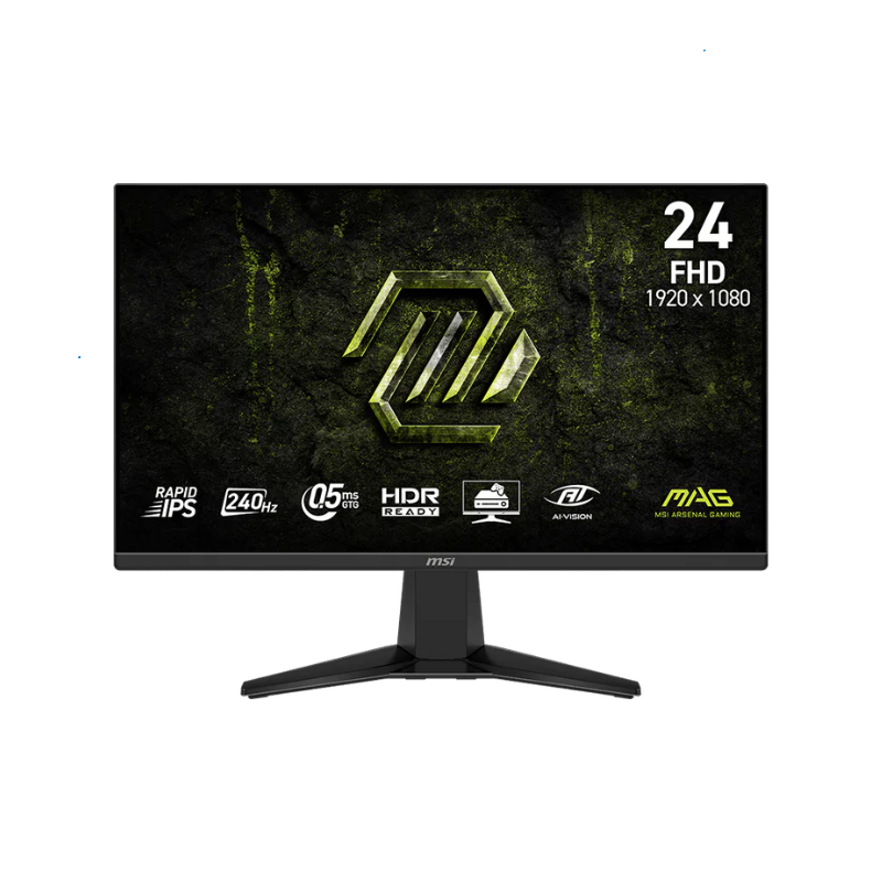 Monitor Gamer MSI 24" MAG 245F FHD Rapid IPS 240Hz 0.5ms 2xHDMI + 1xDP (II) (3242) Monitor Gamer MSI 24" MAG 245F FHD Rapid IPS 240Hz 0.5ms 2xHDMI + 1xDP (II) (3242) - Imagen 1