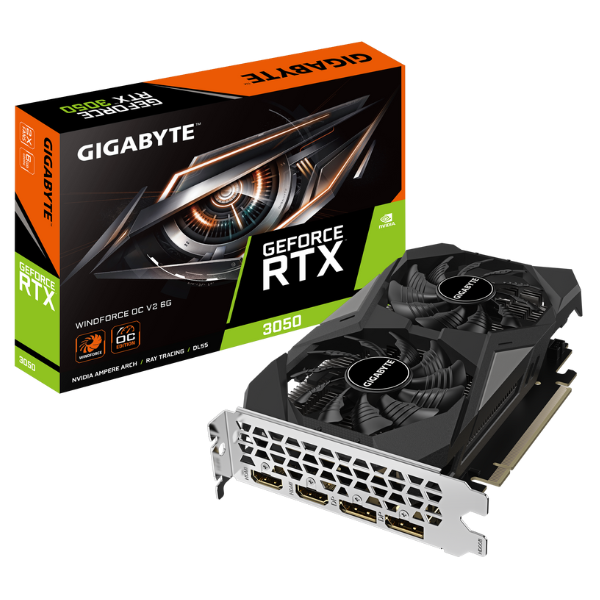 VGA Gigabyte GeForce RTX 3050 WINDFORCE OC V2 6G (5081) VGA Gigabyte GeForce RTX 3050 WINDFORCE OC V2 6G (5081) - Imagen 1