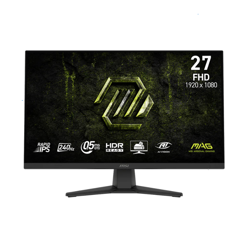 Monitor Gamer MSI 27" MAG 272F FHD Rapid IPS 240Hz 0.5ms Flat 2xHDMI + 1xDP (II) (7168) Monitor Gamer MSI 27" MAG 272F FHD Rapid IPS 240Hz 0.5ms Flat 2xHDMI + 1xDP (II) (7168) - Imagen 1