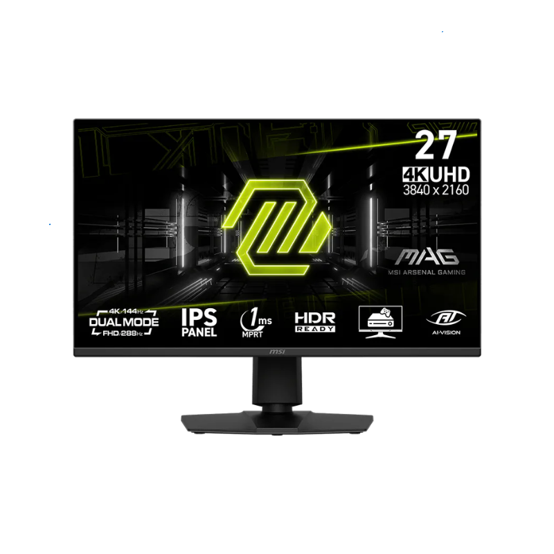 Monitor Gamer MSI 27" MAG 275UPD UHD IPS 144Hz 1ms Flat 2xHDMI + 1xDP Pivoteable (II) (8198) Monitor Gamer MSI 27" MAG 275UPD UHD IPS 144Hz 1ms Flat 2xHDMI + 1xDP Pivoteable (II) (8198) - Imagen 1