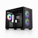 GABINETE COOLER MASTER ELITE 461 3*FAN ARGB M-ATX BK