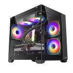 GABINETE SENTEY A10 GS-8000 5FAN RGB TEMPLADO