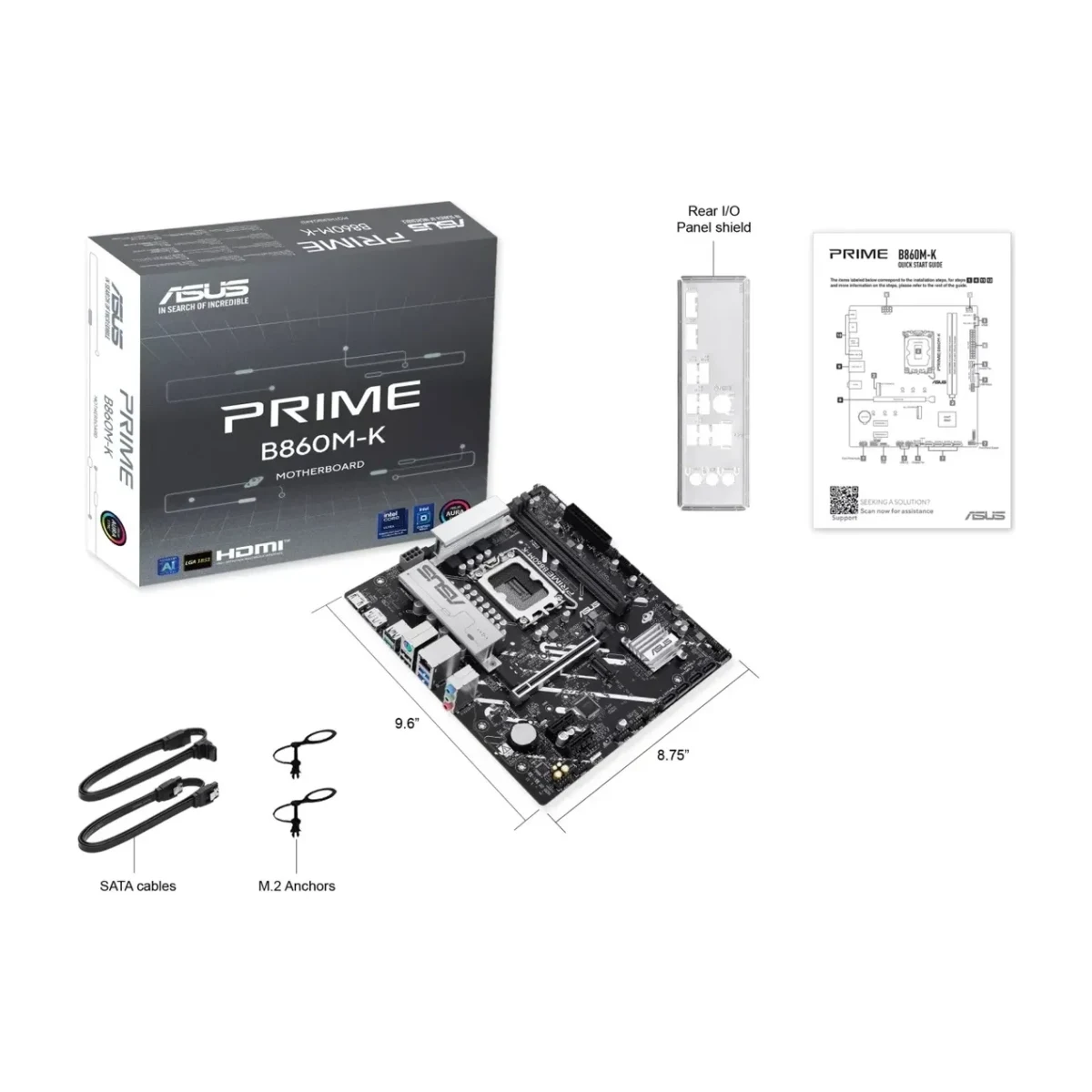 producto-44940-1792874211 MB ASUS S1851 PRIME B860M-K DDR5 BOX M-ATX - Imagen 1