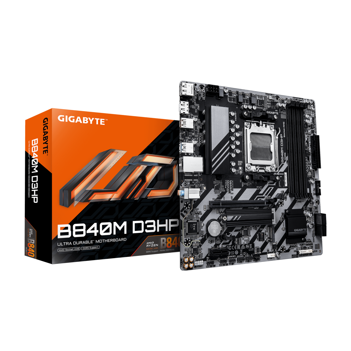 producto-44947-1792874226 MB GIGABYTE AM5 B840M D3HP DDR5 BOX M-ATX - Imagen 1