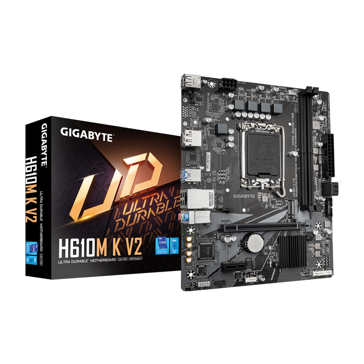 producto-44952-1792874235 MB GIGABYTE S1700 H610M K V2 DDR5 BOX M-ATX - Imagen 1