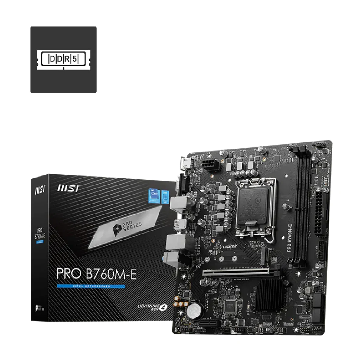 producto-44962-1792875140 MB MSI S1700 PRO B760M-E DDR5 BOX M-ATX - Imagen 1