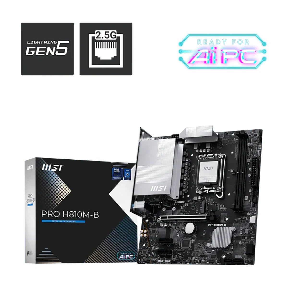 producto-44963-1792874259 MB MSI S1851 PRO H810M-B DDR5 BOX M-ATX - Imagen 1
